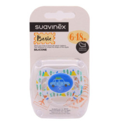 Suavinex Chupete Basic Antomico 6-18 M Silicona